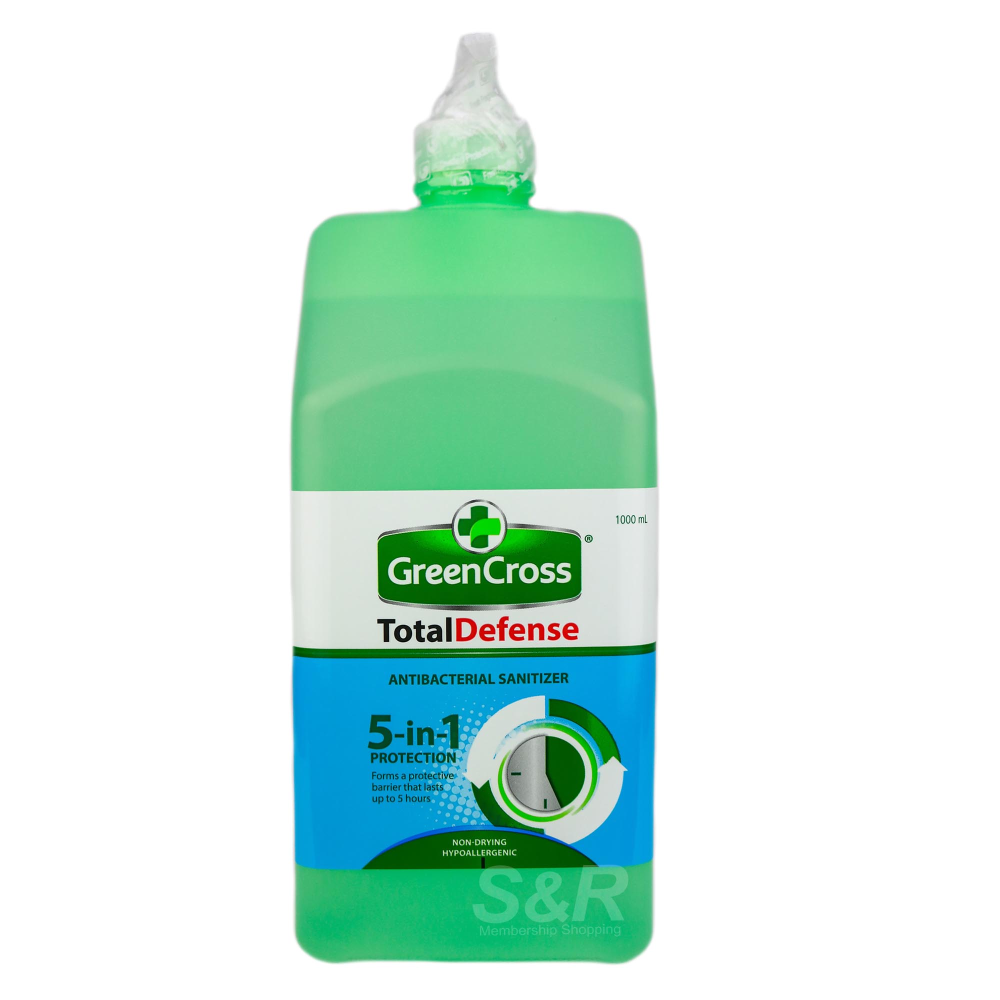Greencross Total Defense Anti-bacterial Hand Sanitizer 1L